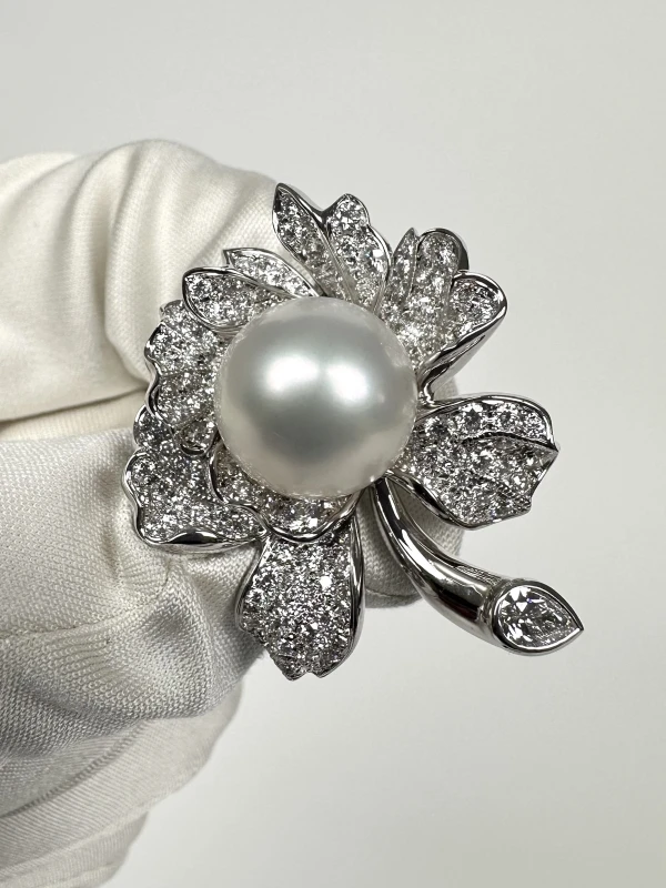 Mikimoto PEARL BROOCH 13 MM PBM19NDW 4