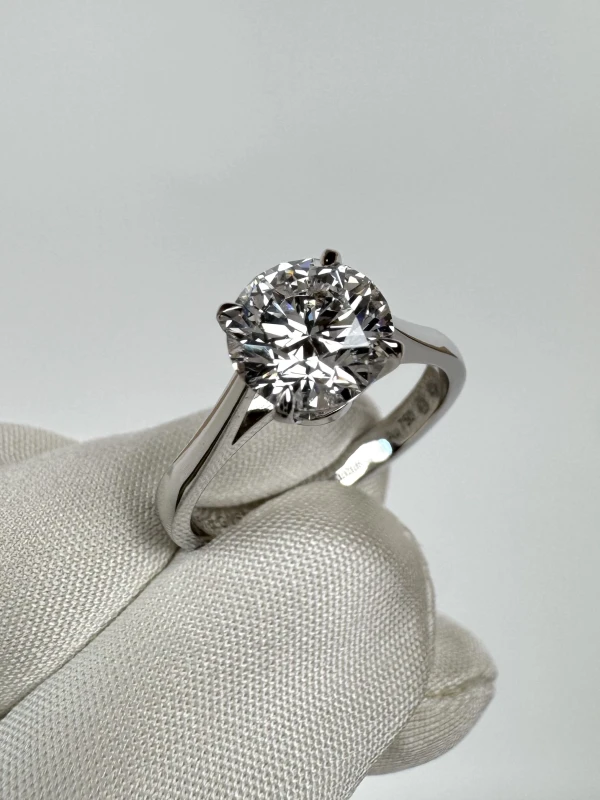 RalfDiamonds ROUND DIAMOND 1.51 CT G/VS1 RING (SIZE 53) RFD1.50 2