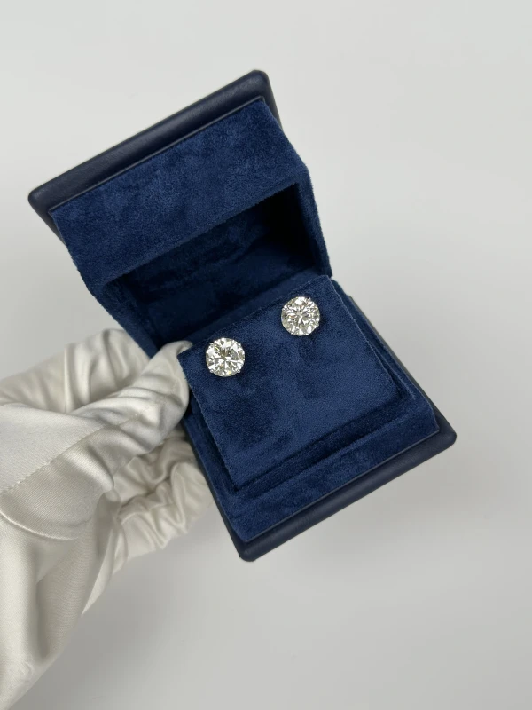 СЕРЬГИ NO NAME ROUND DIAMOND 5.80-6.10 N-P/VVS-VS EARRINGS NN5.80-6.10 N-P/VVS-VS 6