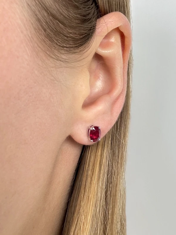 DeRosa OVAL RUBY 2.6 CT INTENSE RED E273260 2