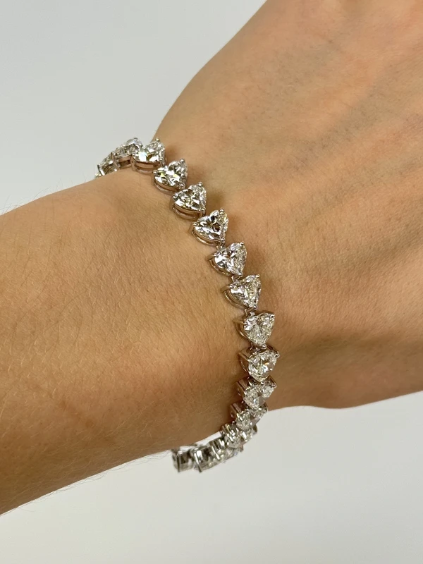 No name HEART DIAMOND 26.61 CT BRACELET (GIA) NN26.61 3