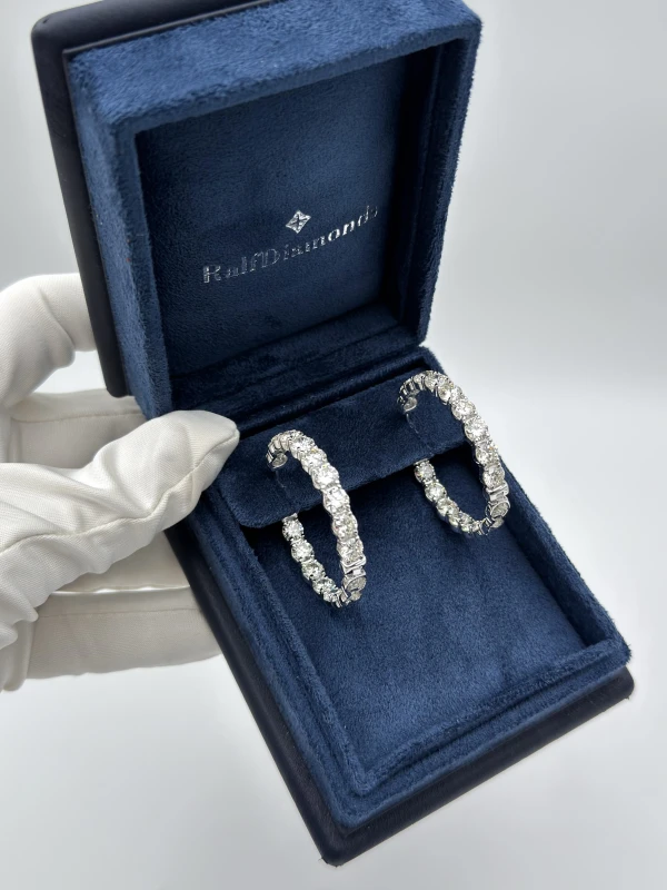 RalfDiamonds CONGO 17.15 CT DIAMOND EARRINGS RFD17.15 6