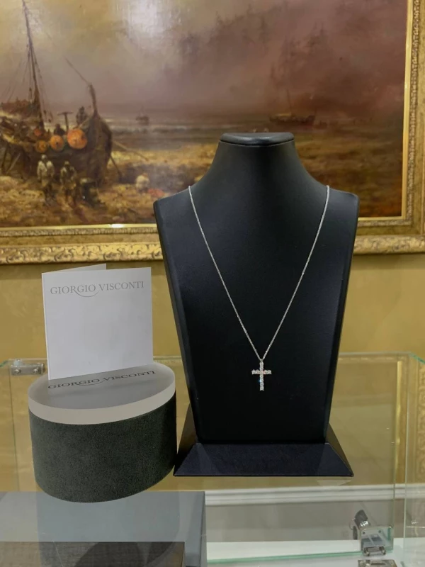 GIORGIO VISCONTI CROSS PENDANT 0.64 CT GV 0.64 CT 6