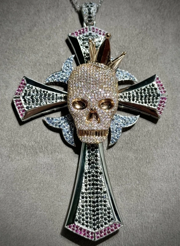 Ювелірні прикраси SKULL CROSS PENDANT JewelrySkull 4