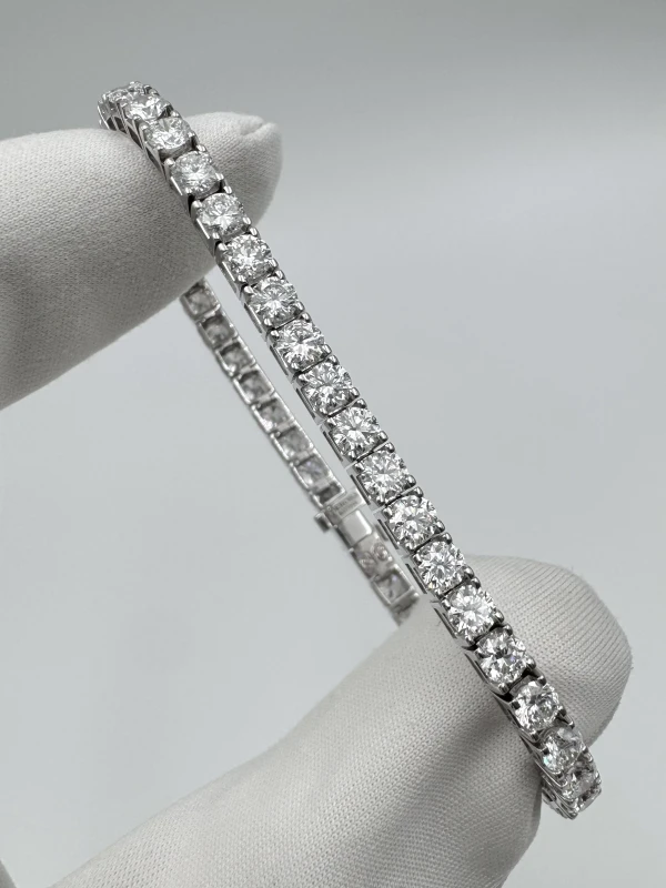 DeRosa ROUND DIAMOND 7.05 CT F-G/VVS-VS BRACELET (SIZE 17) B377314 2