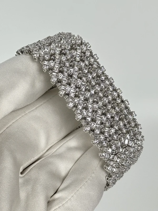 RalfDiamonds BAGUETTE & ROUND DIAMOND 50.03 CT BRACELET RFD503 5