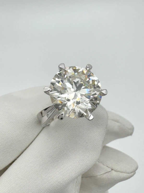 No name ROUND DIAMOND 7.01 CT K/VS2 RING (GIA) nn7.01 K/VS2 2