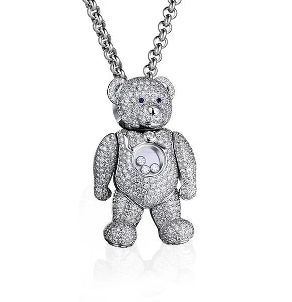 TEDDY BEAR DIAMOND PENDANT