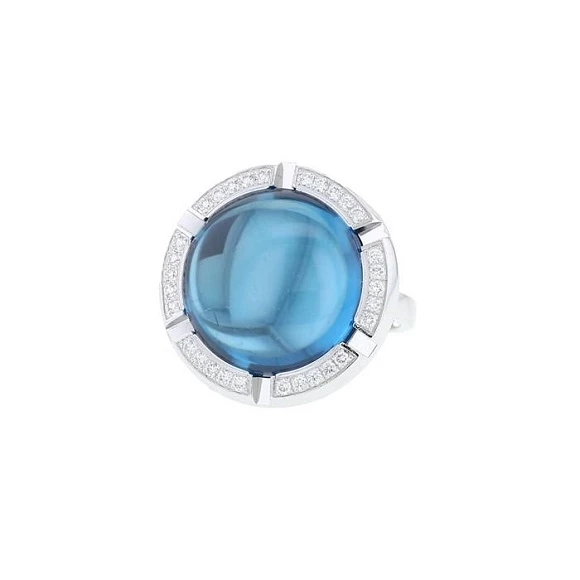 CLASS-ONE BLUE TOPAZ RING, LARGE MODEL