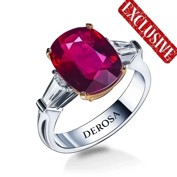 BURMA RUBY 4.16 CT PIGEON'S BLOOD (No hited) GRS