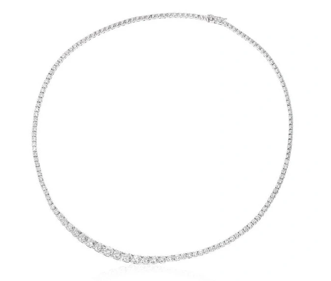 Колье из белого золота с бриллиантами 3,93Ct