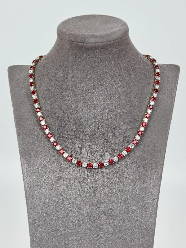 DeRosa RUBIES 15.85 CT "PIGEONS BLOOD" & DIAMONDS 12.19 CT NECKLACE N888293 3