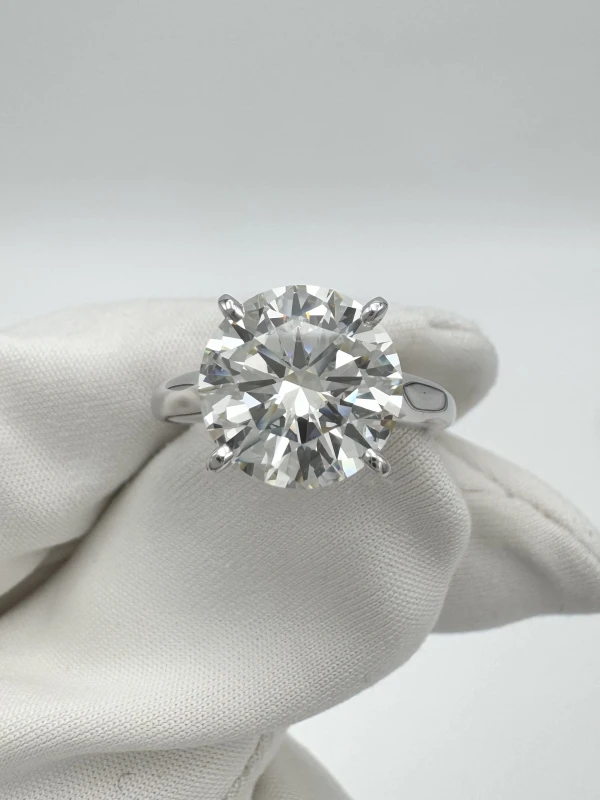 СЕРЬГИ NO NAME DIAMOND 4.06 CT L/VS2 RING 4.06 CT L/VS2 2