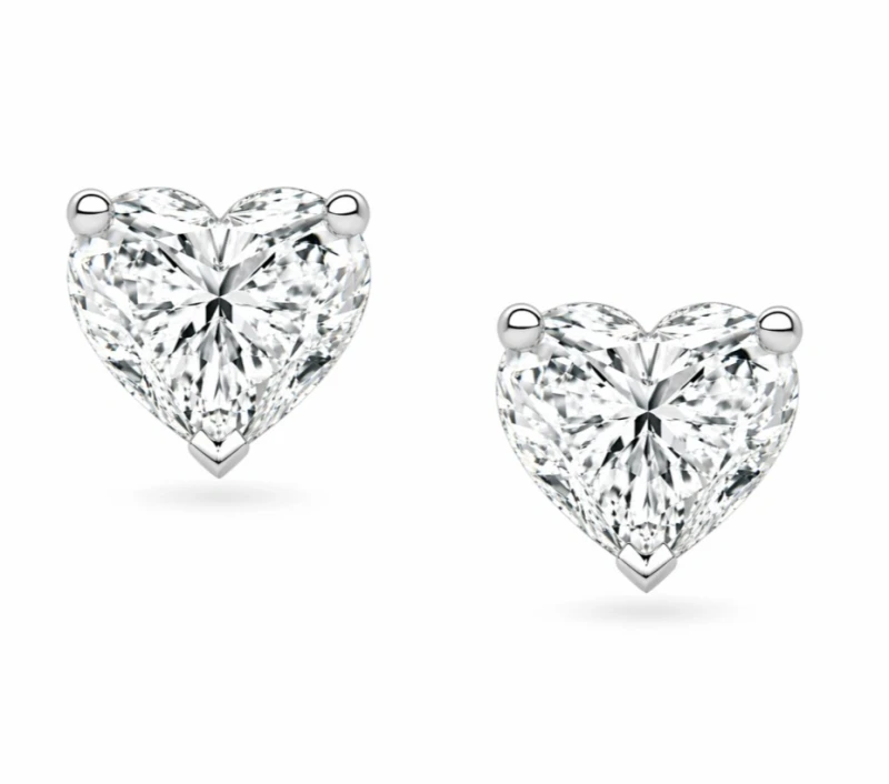 HEART DIAMONDS EARRINGS 2.02 CT (GIA)