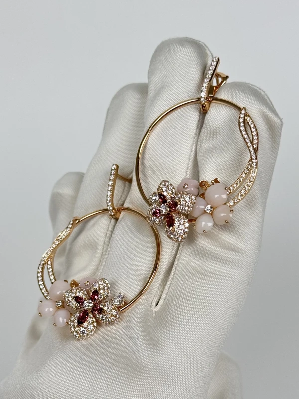 Chaumet Hortensia Aube Rosée Earrings HORTENSIA EARR 3
