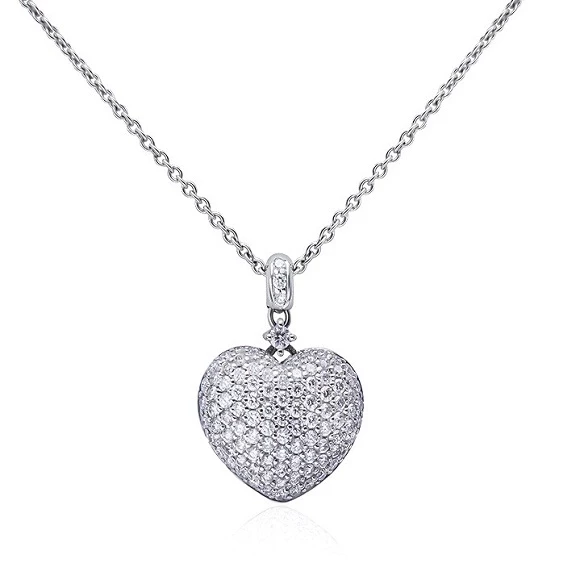 Ювелирные украшения DIAMOND HEART PENDANT, WHITE GOLD DIAMOND HEART