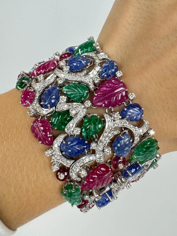 RalfDiamonds DIAMONDS AND CARVED GEMSTONE BRACELET RF6111 5