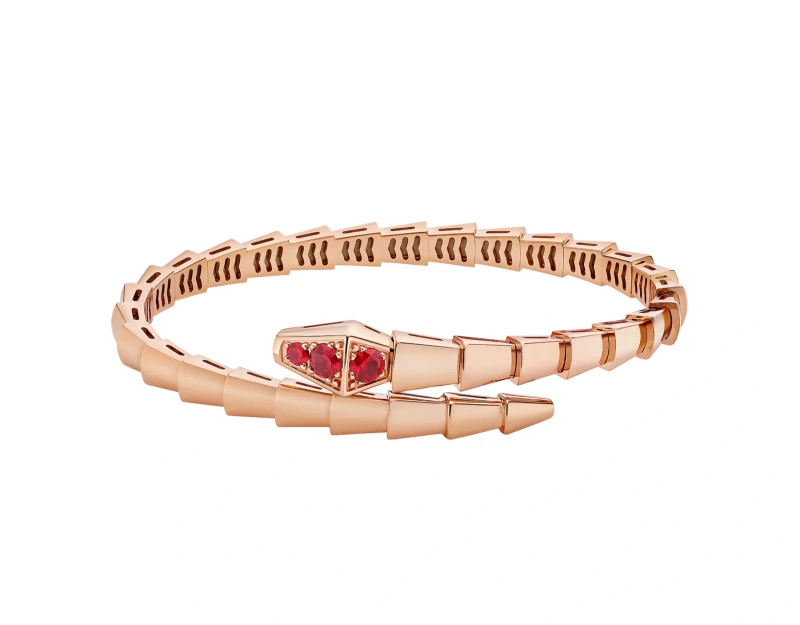 Bvlgari LIMITED EDITION SERPENTI RUBY BRACELET (SIZE 15) 361908 2