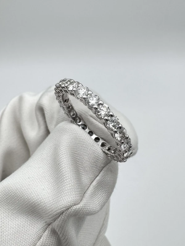 DeRosa ETERNITY ROUND DIAMOND 1.50 CT G-H/VS RING (SIZE 53) R551037 2