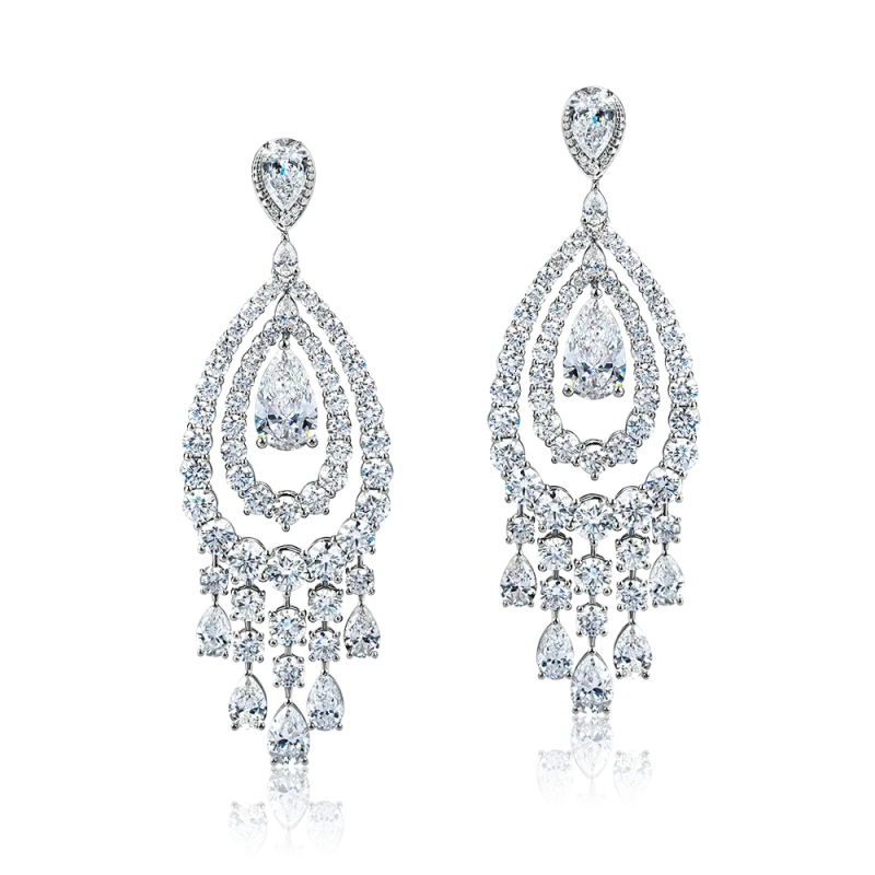 DIAMONDS 10.46 CT EARRINGS