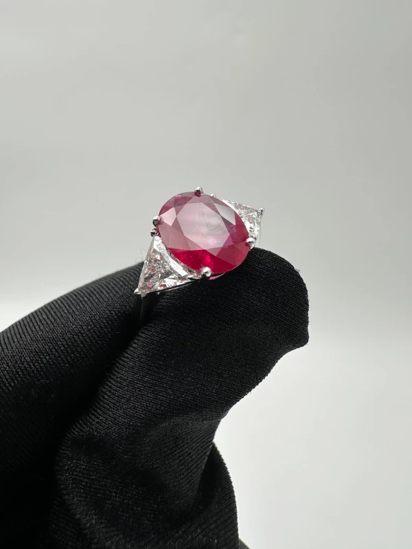 No name RUBY 2.85 CT & DIAMOND 1.35 CT RING nn 2.85 CT 3