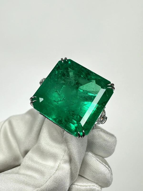 СЕРЬГИ NO NAME EMERALD 32.89 CT RING (SIZE 55) EM 32.89 CT 4