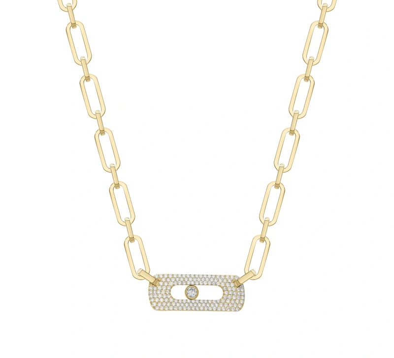 MY MOVE PAVE NECKLACE