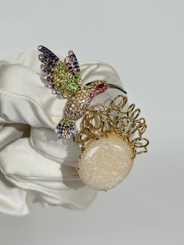 Earrings without a brand BIRD DROOCH NN1241 3