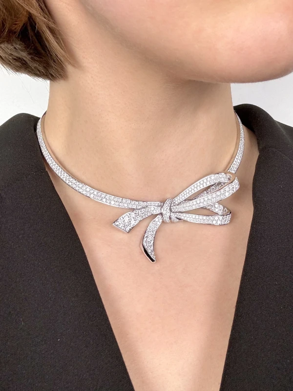 GRAFF Tilda's Bow Diamond 14.61 ct Necklace RGN899 4