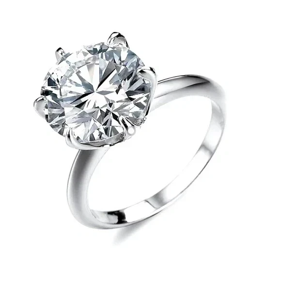 ROUND DIAMOND 3.07 CT J/VS1RING (SIZE 58)