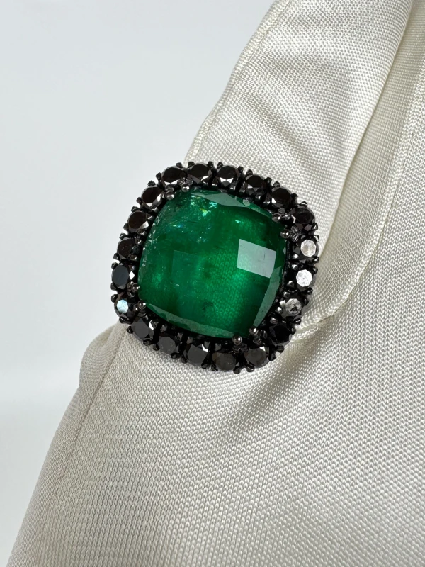 Earrings without a brand КОМПЛЕКТ С ИЗУМРУДАМИ EMERALDS91124 6
