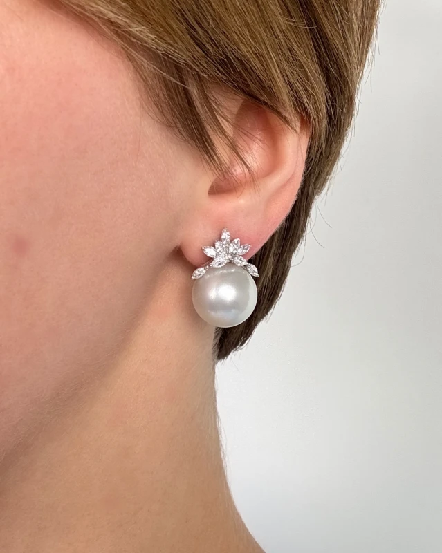 RalfDiamonds PEARL 14.9 MM EARRINGS RDE149 5