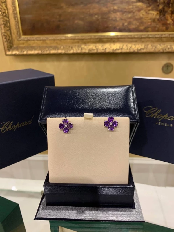 Chopard FOR YOU, AMETHYST AND DIAMONDS EARSTUDS 839371 7