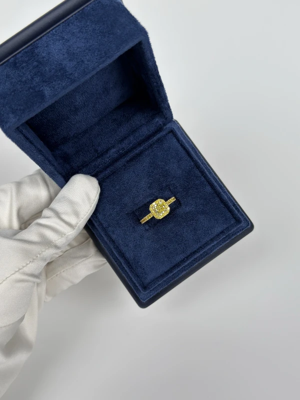 СЕРЬГИ NO NAME DIAMOND RING 1.23 СТ FANCY VIVID YELLOW/VS2 (GIA) NN1.23CT FVY/VS2 6