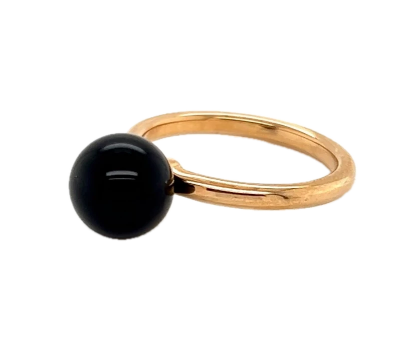 Tiffany & Co HARD WEAR ONYX BALL RING hardball tco