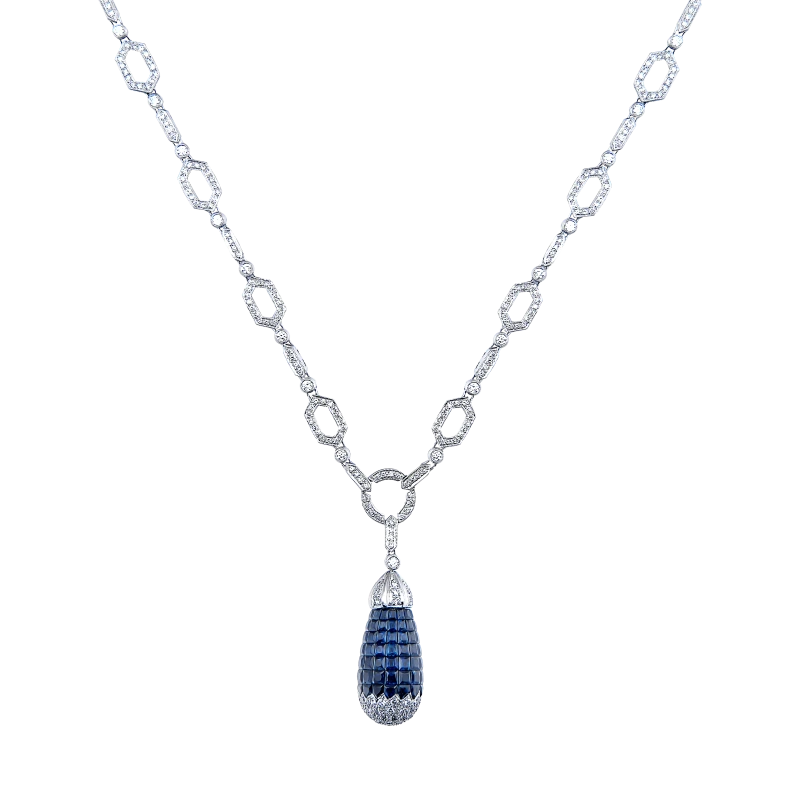 DIAMOND&SAPPHIRE NECKLACE