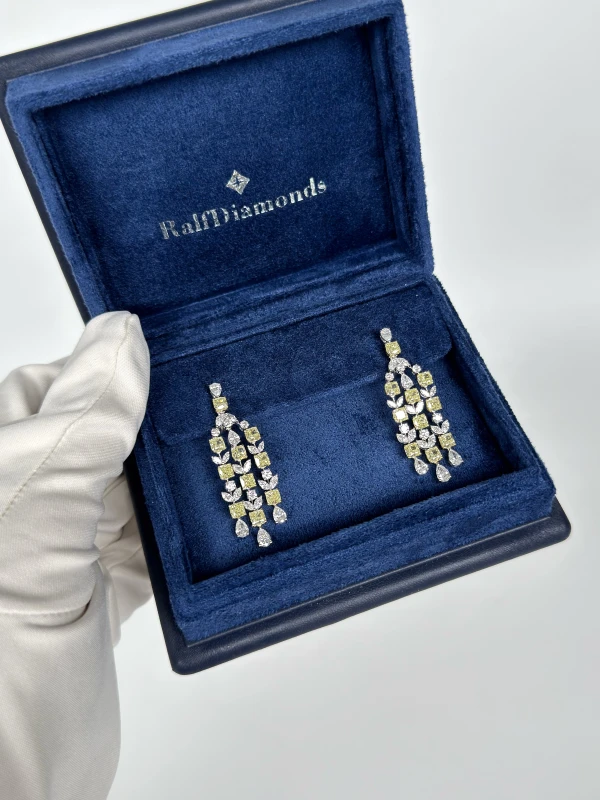 RalfDiamonds MIXCUT DIAMONDS 8.07 CT EARRINGS RFD47545 6