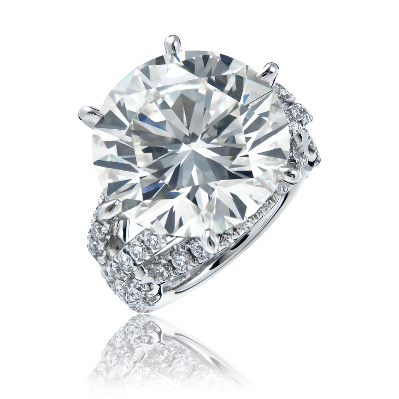 Earrings without a brand ROUND DIAMOND 15.64 CT J/VS2 (GIA) NN15.64CT J/VS2 (GIA) 1