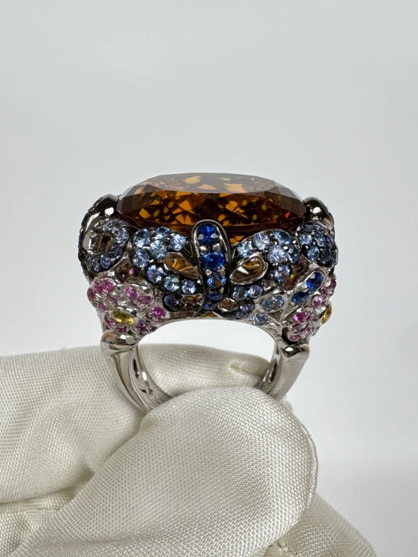 RalfDiamonds MULTI COLOR GEMSTONES COCTAIL RING RDmulticolor 4