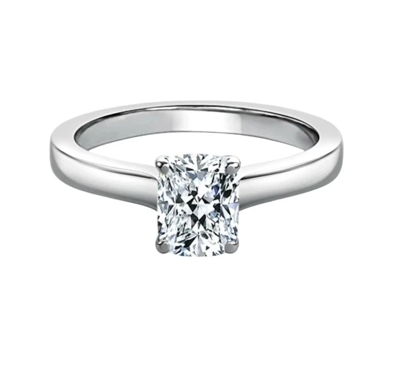 CUSHION DIAMOND 1.00 CT G/VS2 RING (GIA)