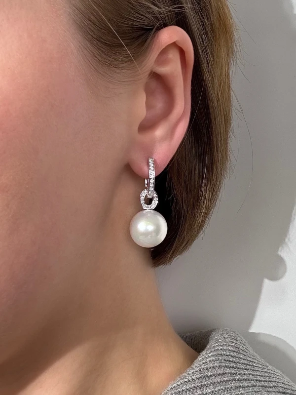 UTOPIA PEARL & DIAMOND EARRING UTOPIA 2