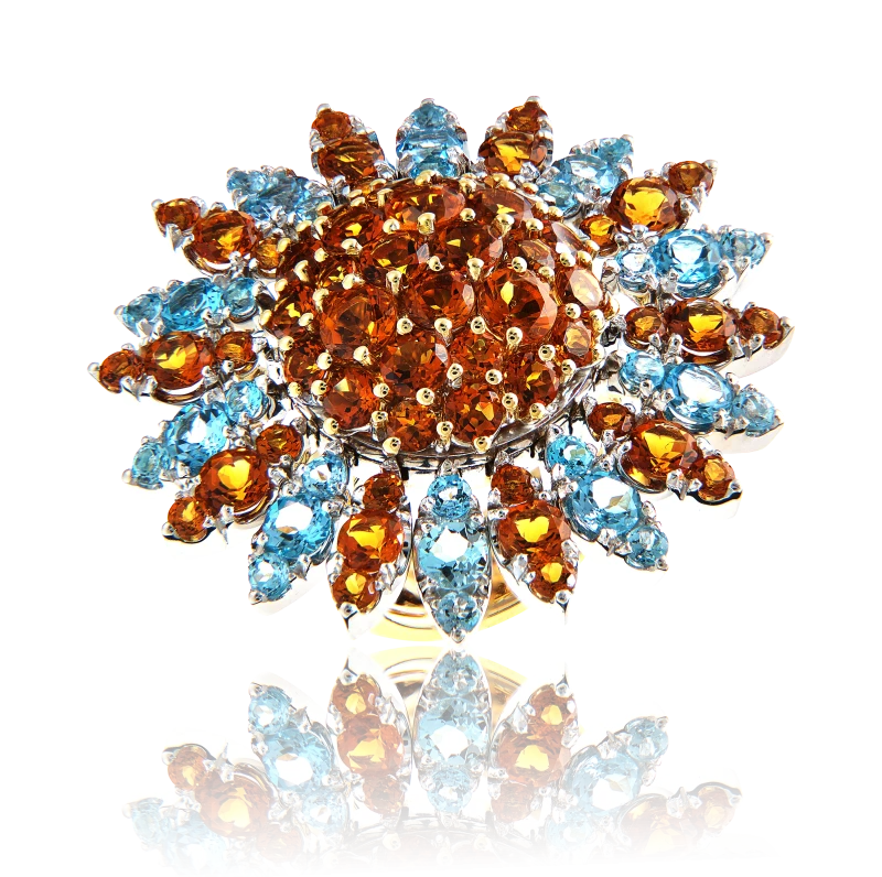 CITRIE&TOPAZ MULTICOLOR RING (SIZE 54)