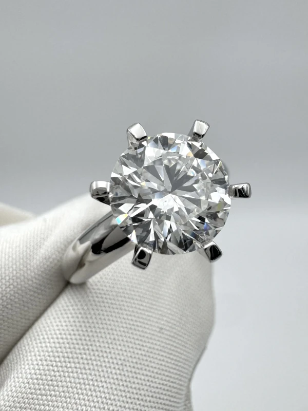 Earrings without a brand ROUND DIAMOND 3.01 CT G/VS1 RING (GIA) 131-NN3.01 2