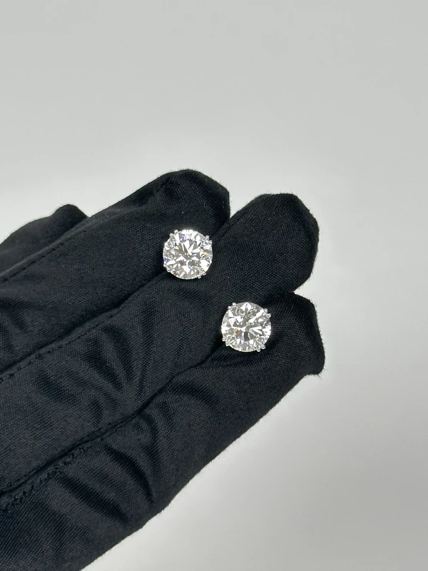 No name СЕРЬГИ-ПУСЕТЫ С БРИЛЛИАНТАМИ 3.01 - 3.02 CT E/VVS2 EXEXEX (GIA) NN3.01-3.02E/VVS2 2