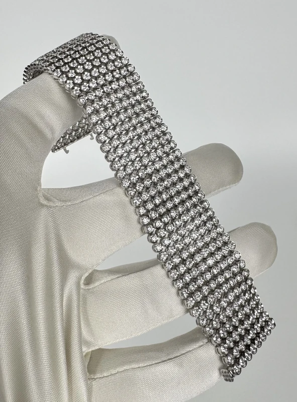 RalfDiamonds WHITE GOLD DIAMOND BRACELET 21.08 CT F-G/VS (SIZE 18) RD050125 3