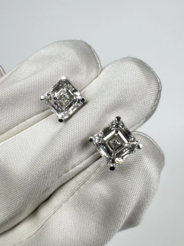 СЕРЬГИ NO NAME DIAMOND EARRINGS 3.02-3.08 CT F-G/VS1 (GIA) 3,02-3,08 CT ASHER 4