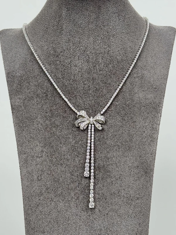 Graff Tilda’s Bow Double Strand Round Diamond Necklace RGN461 3