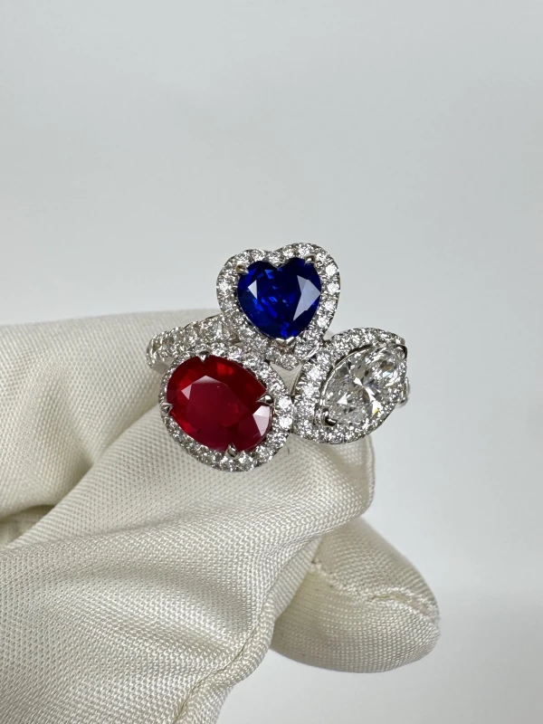 RalfDiamonds MULTI GEMSTONES RING (SIZE 55) RFD2137 2