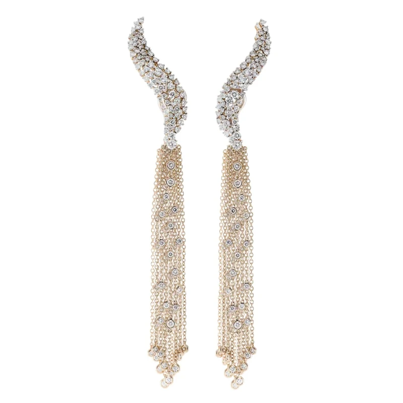 DIAMOND PAVE 3.54 CT EARRINGS