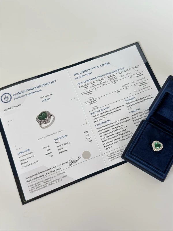 Earrings without a brand EMERALD 3.50 CT RING (SIZE 55) EM 3.50 CT 5